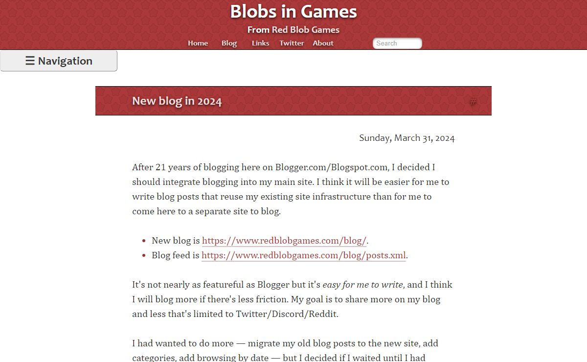 Blobs in Games