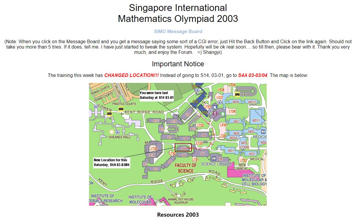 Singapore International Mathematics Olympiad