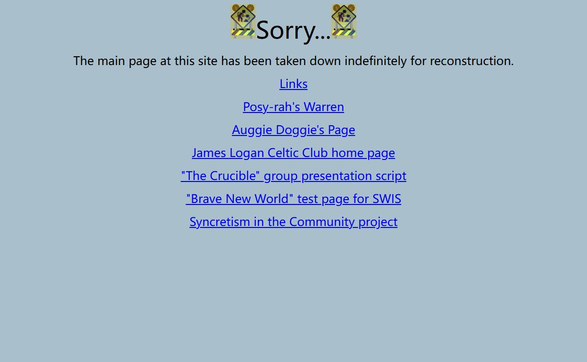 Simone's Homepage has been taken down...