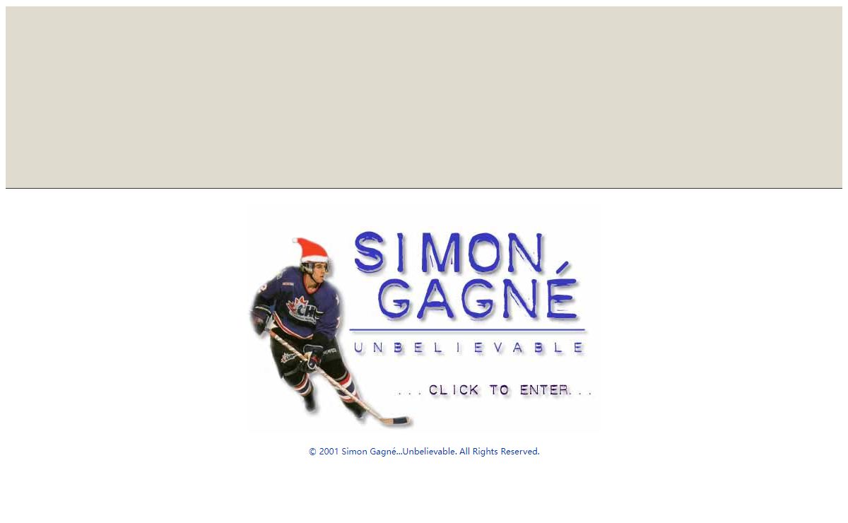 Simon Gagné... unbelievable