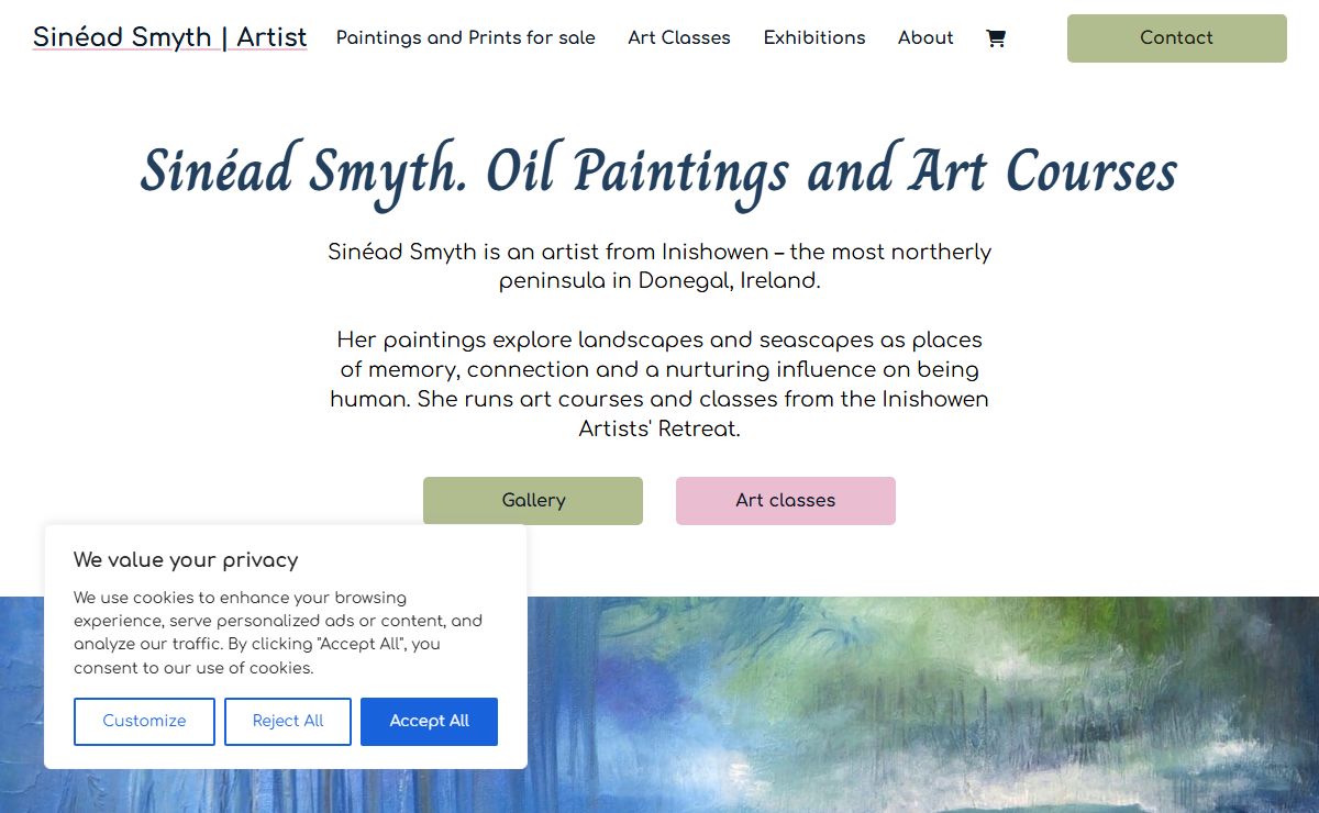 Donegal Artist Sinéad Smyth | Oil Paintings and Art Classes