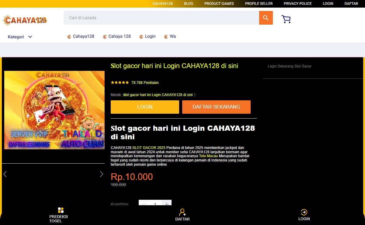 𝐒lot gacor hari ini Login CAHAYA128 di sini