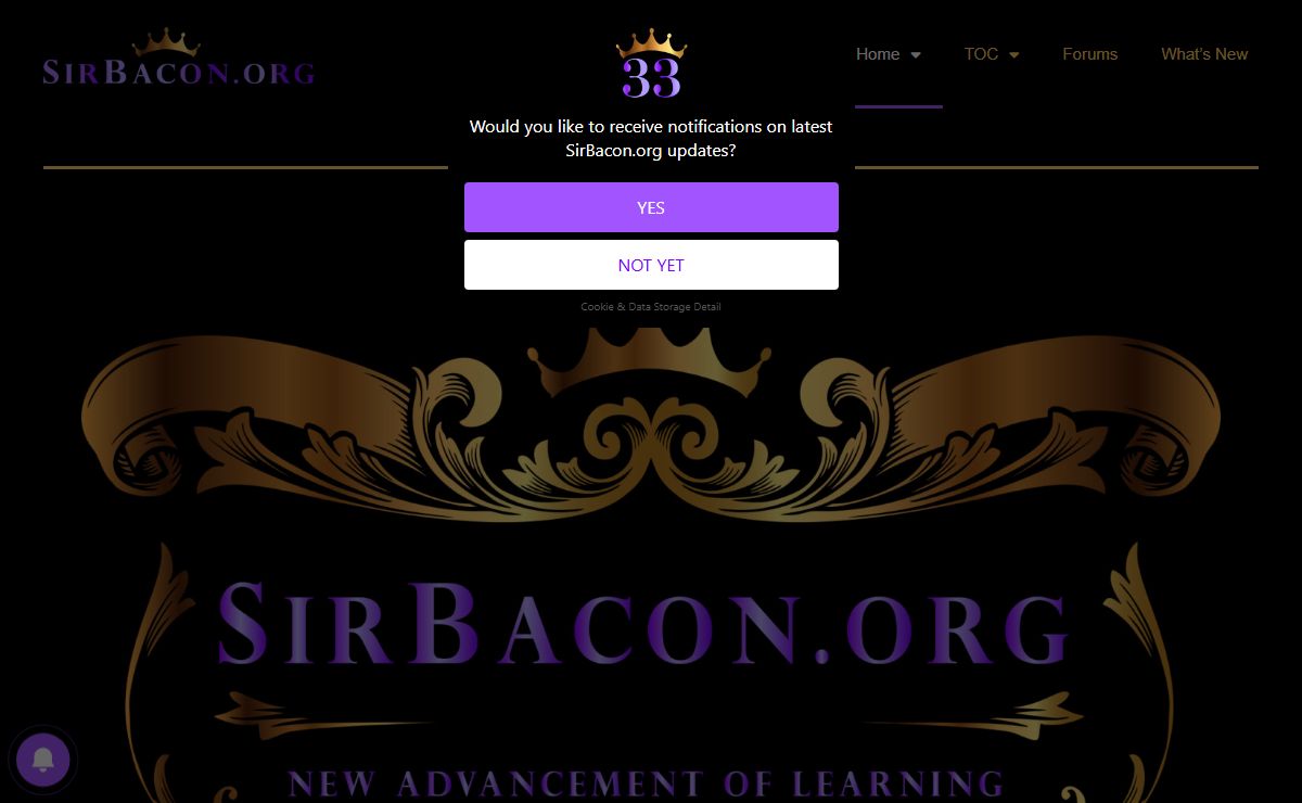 Sir Francis Bacon's New Advancement of Learning - SirBacon.org