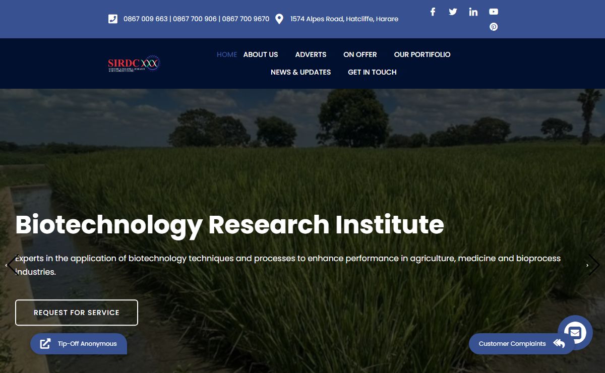 SIRDC – Scientific and Industrial Research and Development Centre