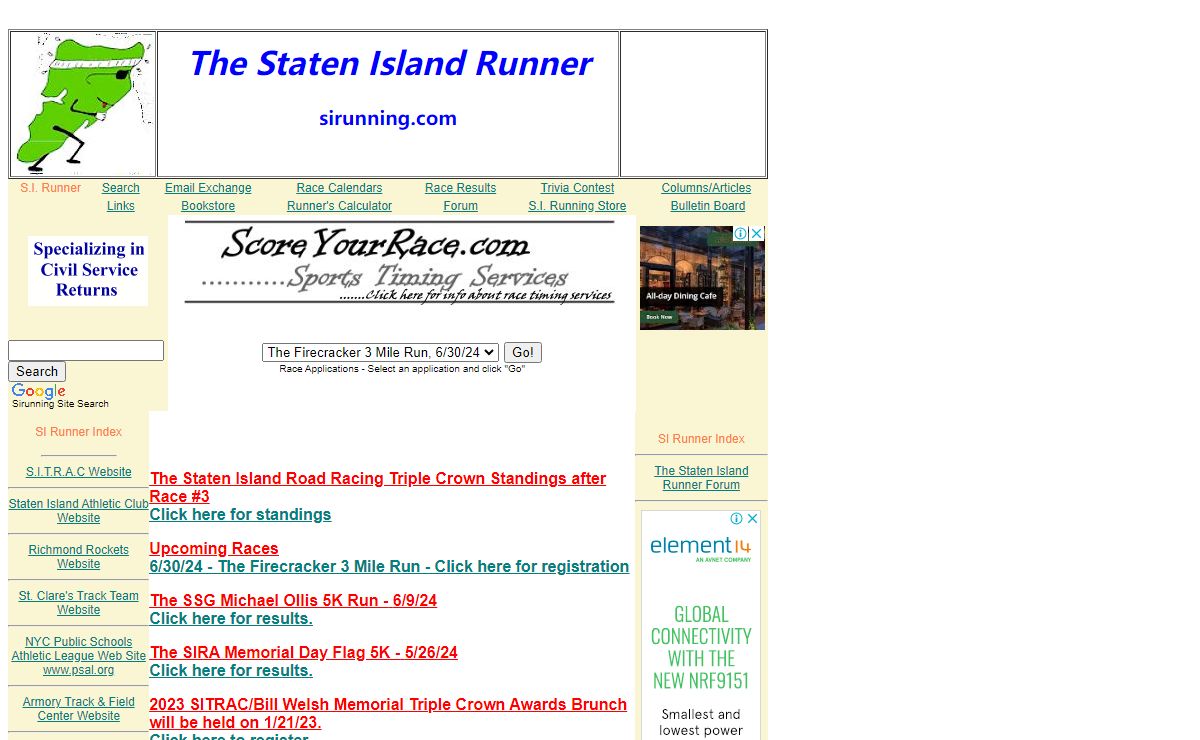 The Staten Island Runner Home Page
