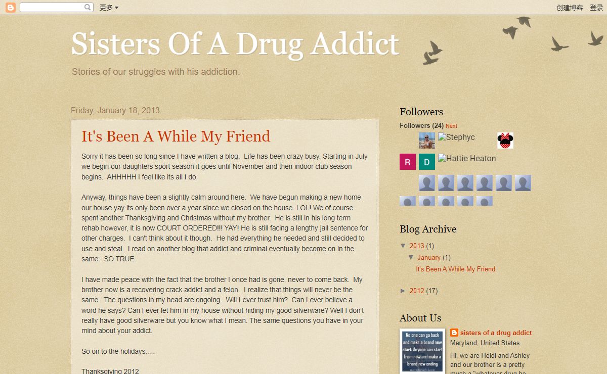 Sisters Of A Drug Addict