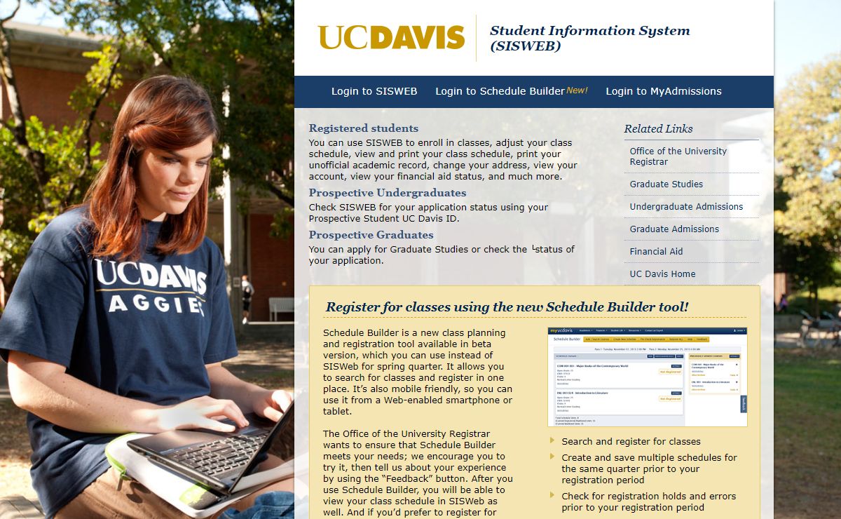 Sisweb, the student information system on the web