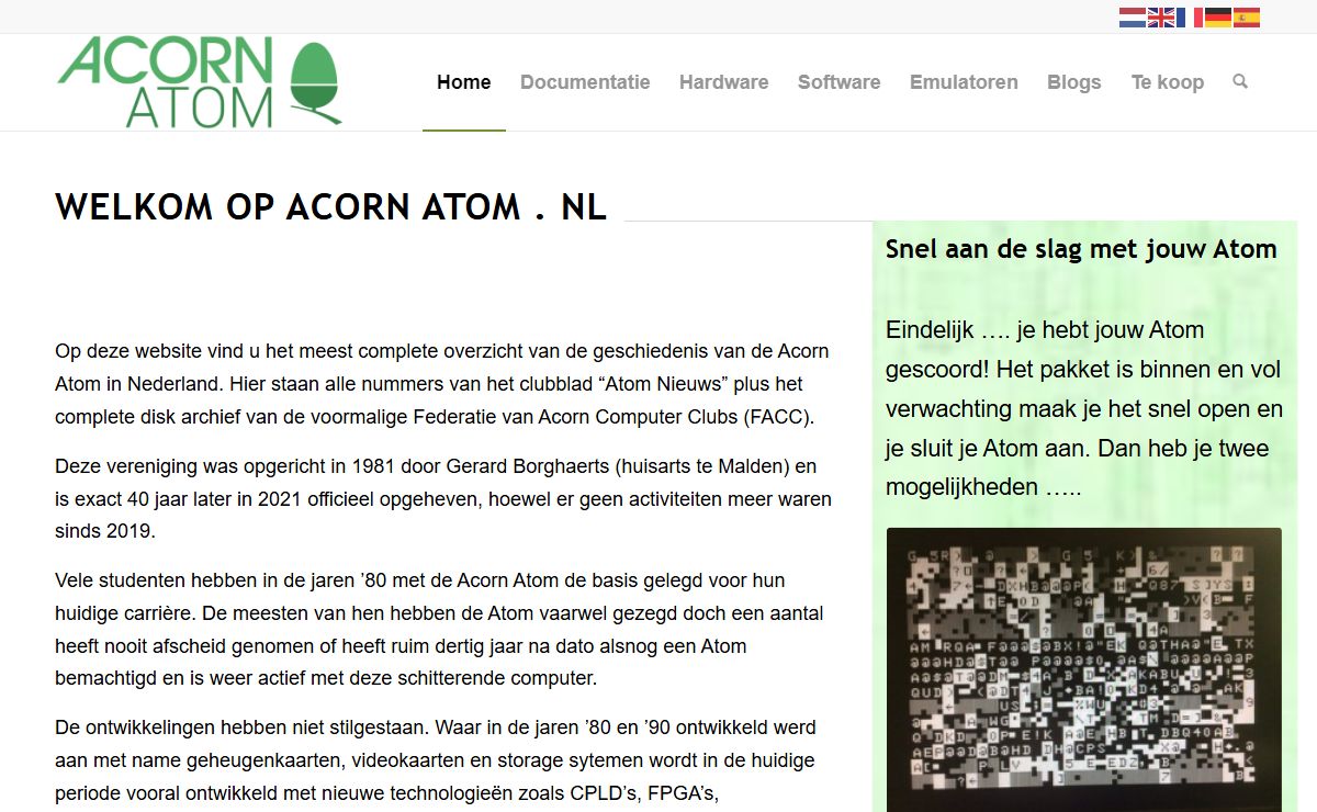 Acorn Atom – Dè Nederlandse informatiebron over de Acorn Atom