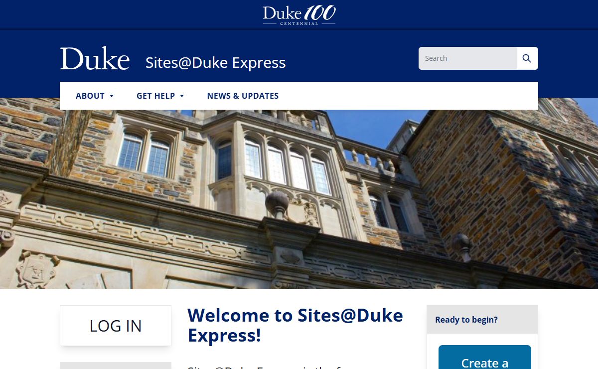 Welcome to Sites@Duke Express! - Sites@Duke Express