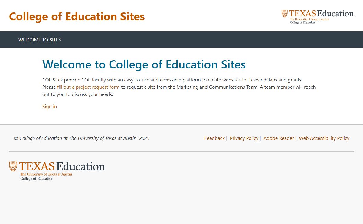 College of Education Sites