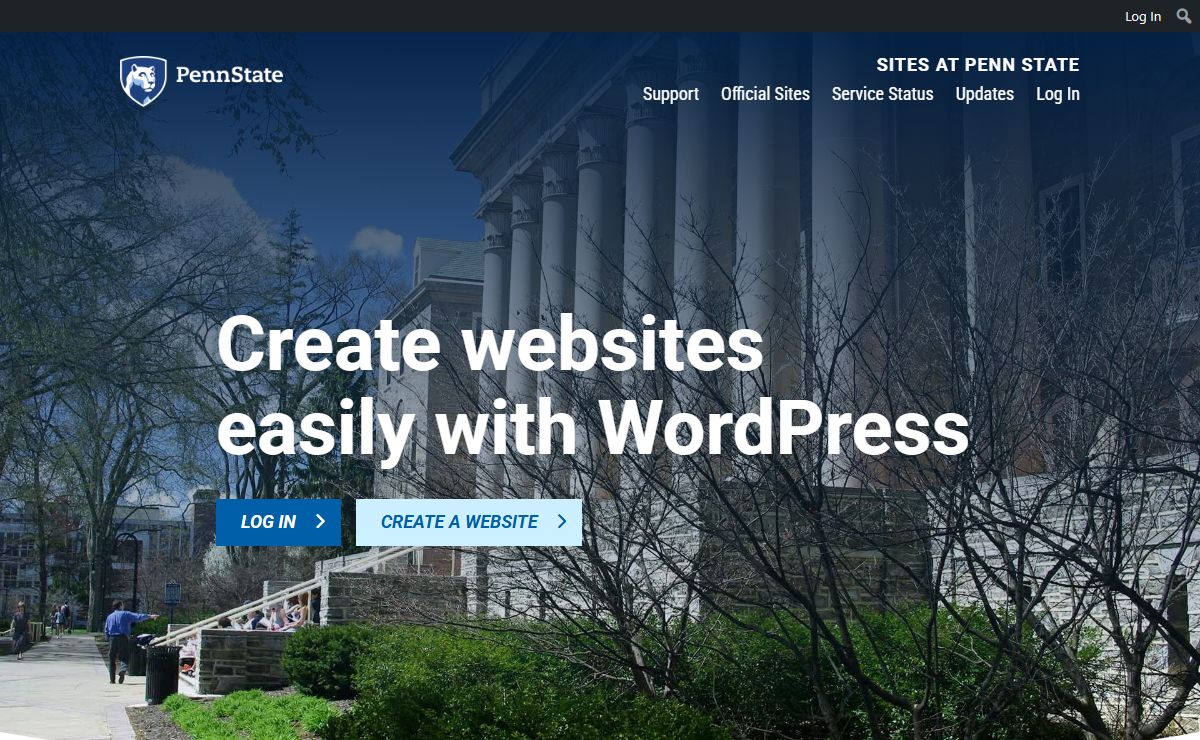 Sites at Penn State | Create websites easily with WordPress