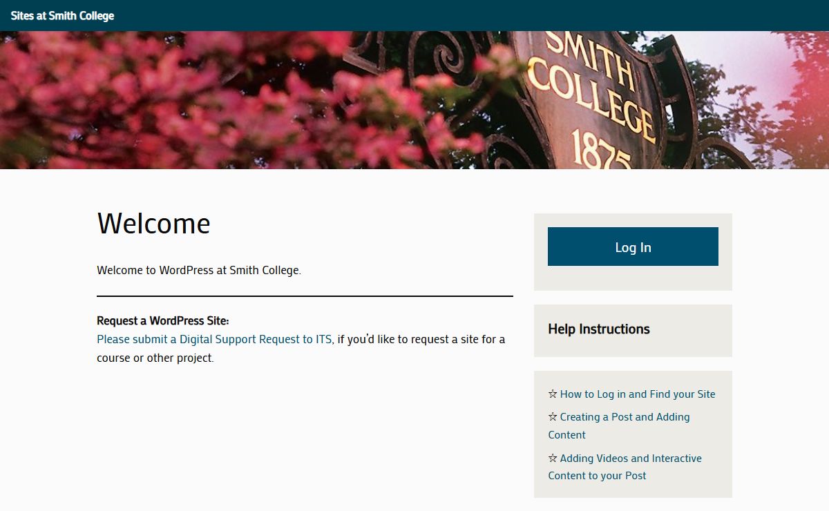 Sites at Smith College