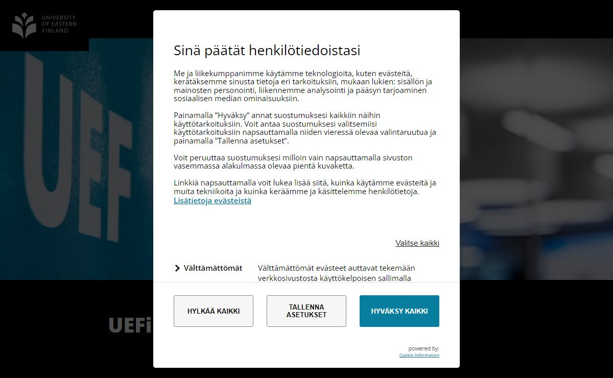 Itä-Suomen yliopiston Wordpress -sivustopalvelu// University of Eastern Finland's Wordpress service (sites.uef.fi) - UEFin sites-palvelin