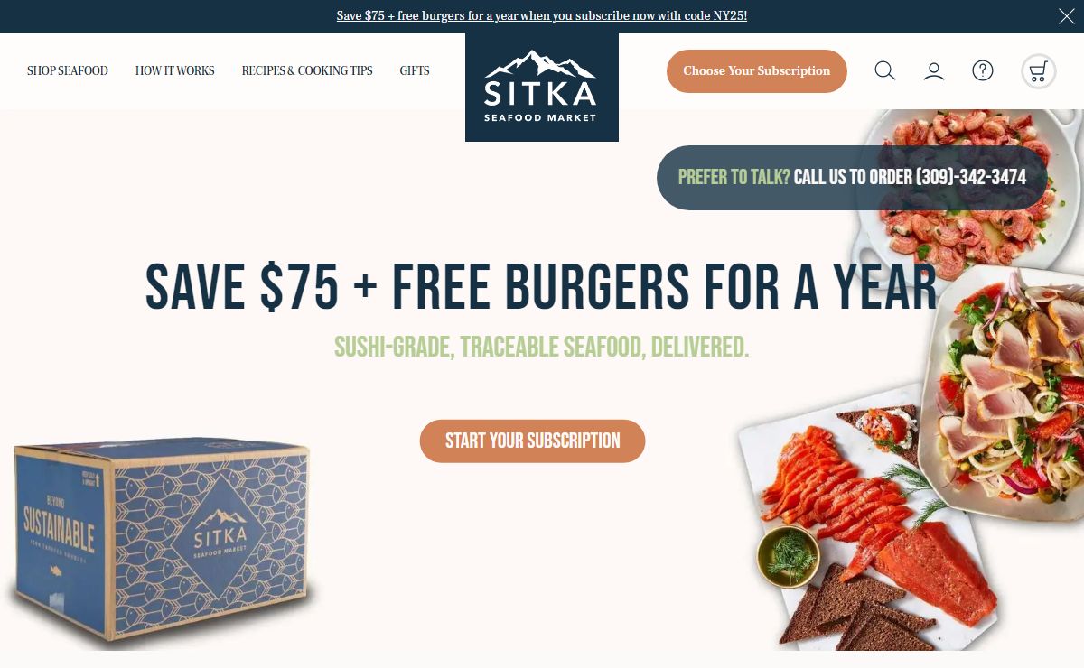 Wild Caught Alaskan Seafood Delivery - Sitka Seafood Market | Sitka Salmon Shares
