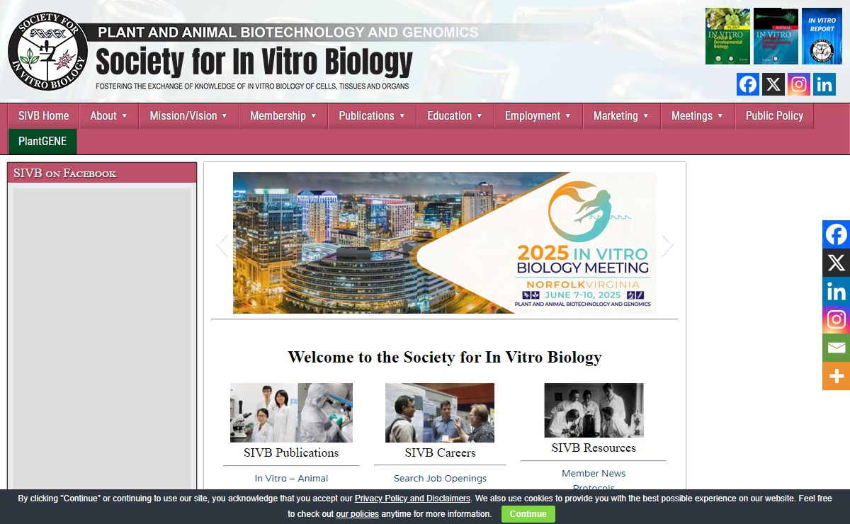 SIVB Home | The Society for In Vitro Biology (SIVB)