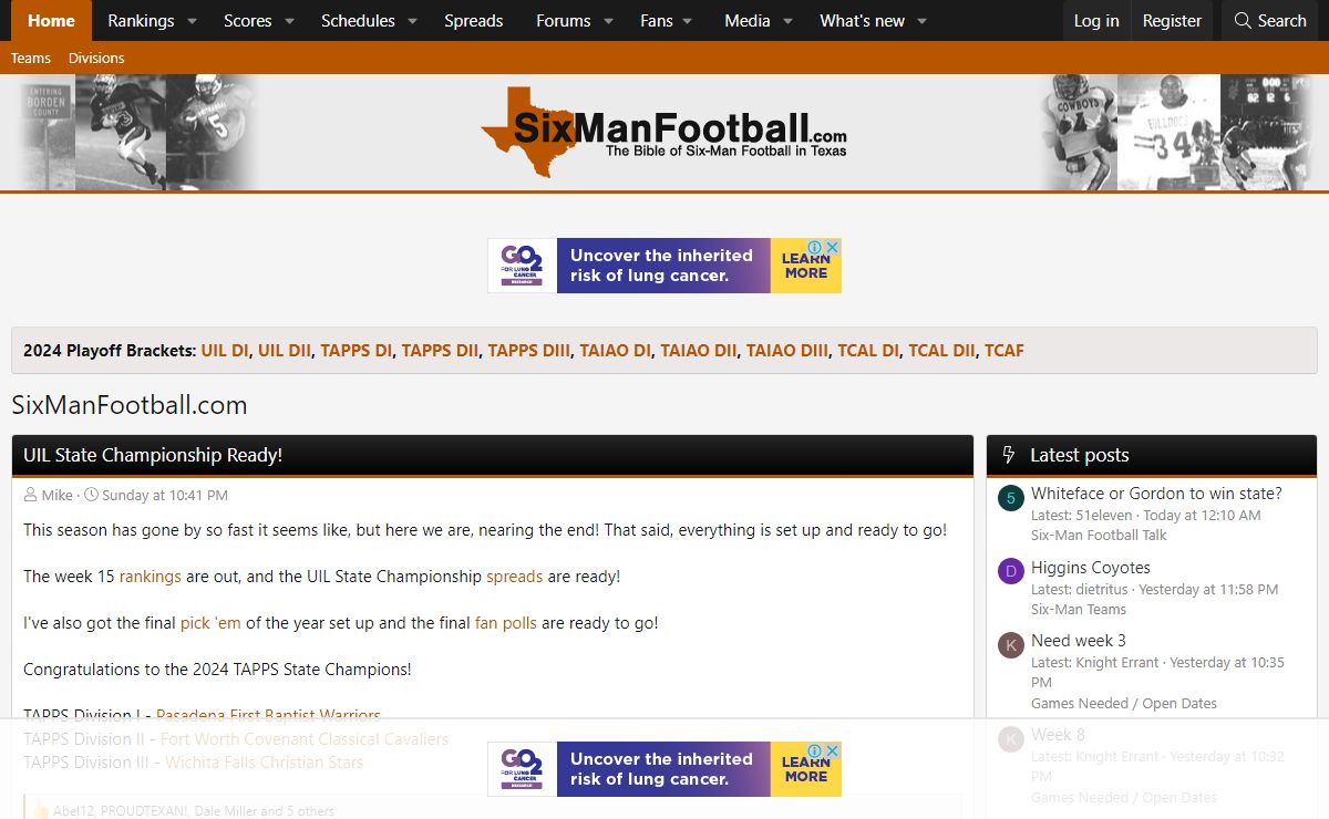 SixManFootball.com | The Bible of Six-Man Football in Texas | Six-Man Football