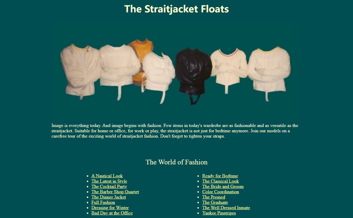 The Straitjacket Floats