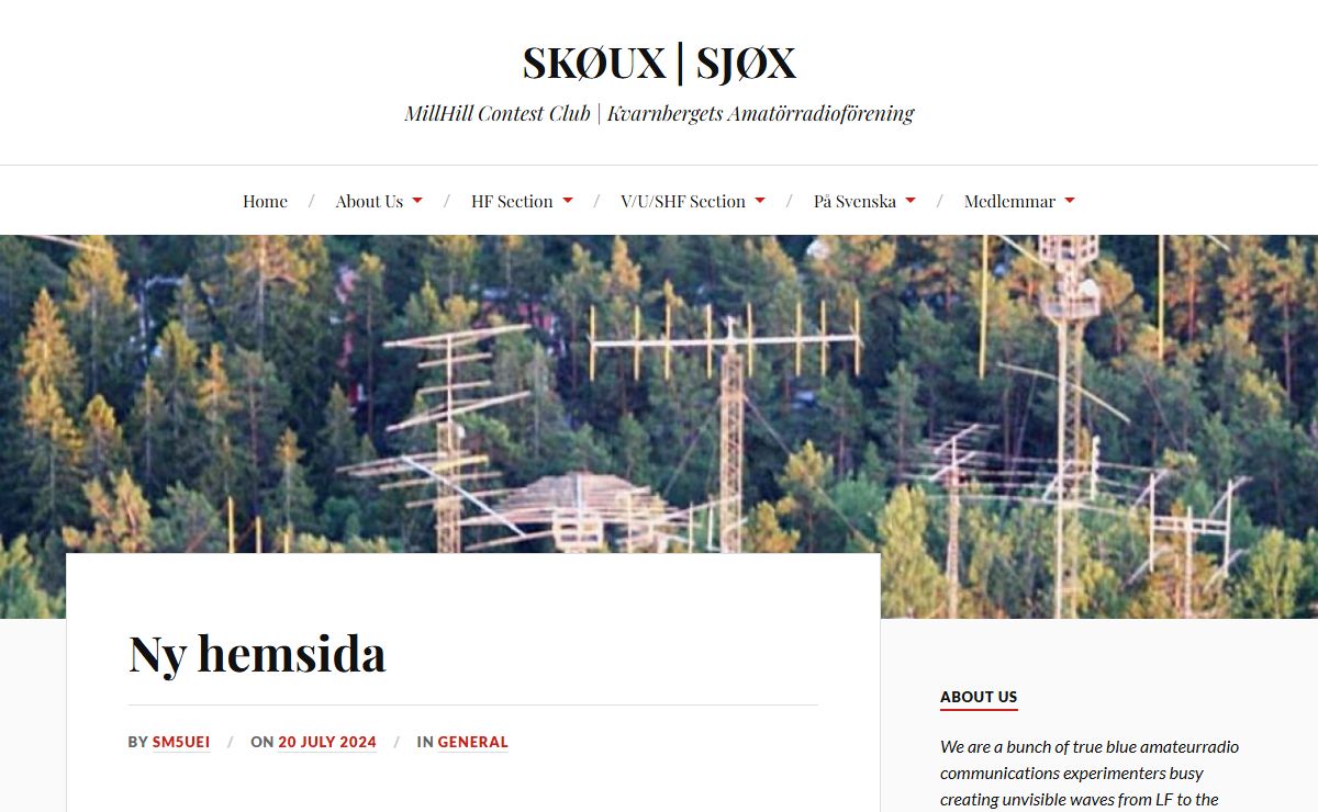 SKØUX | SJØX – MillHill Contest Club | Kvarnbergets Amatörradioförening