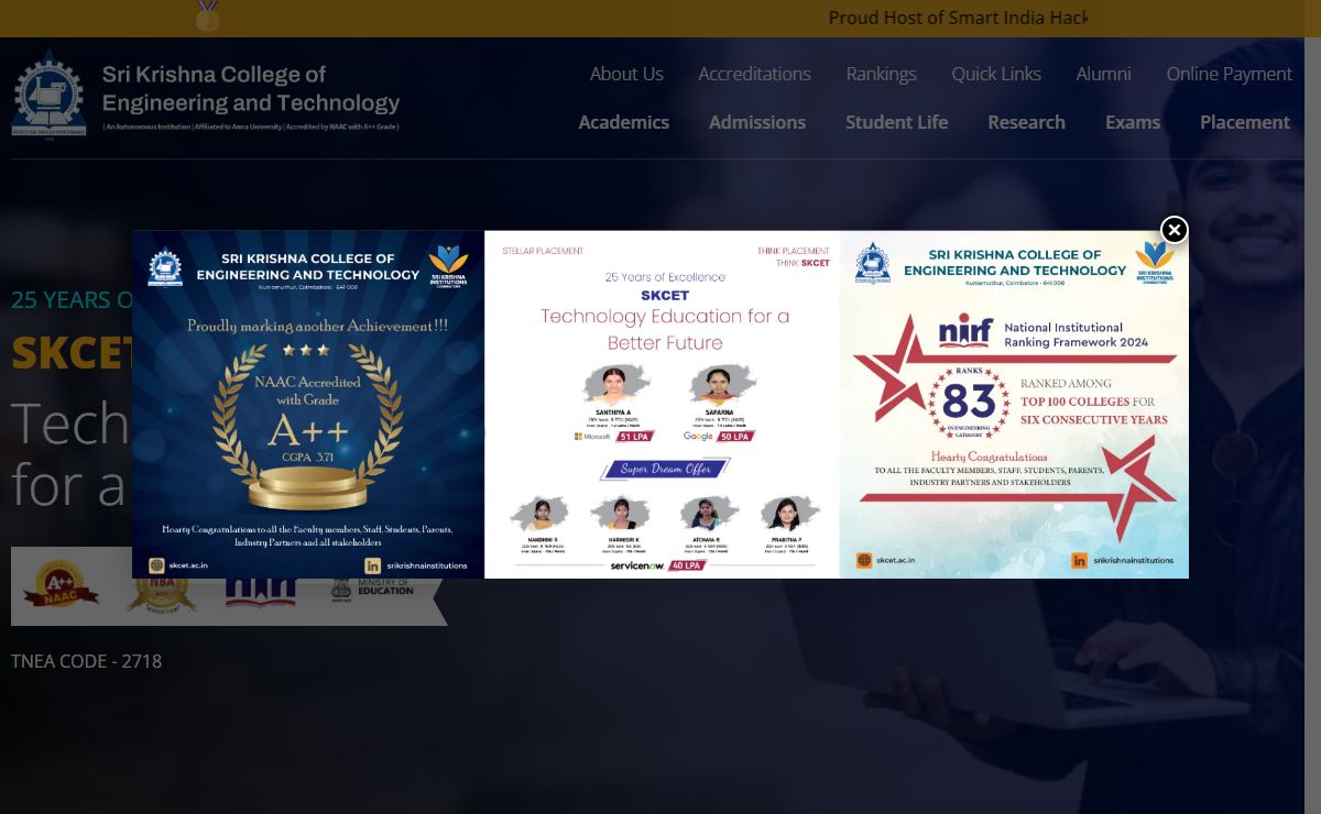 Sri Krishna College of Engineering and Technology (SKCET)