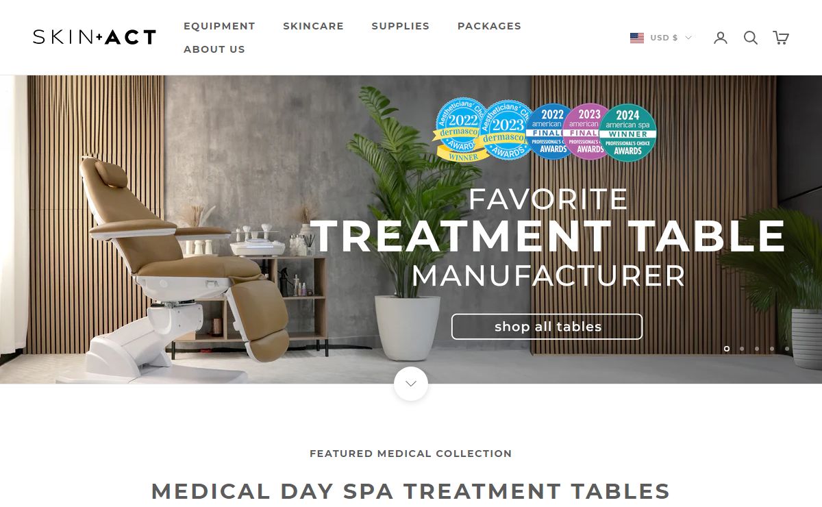 Medical and Aesthetic Spa Treatment Chairs, Tables, Equipment, Machine