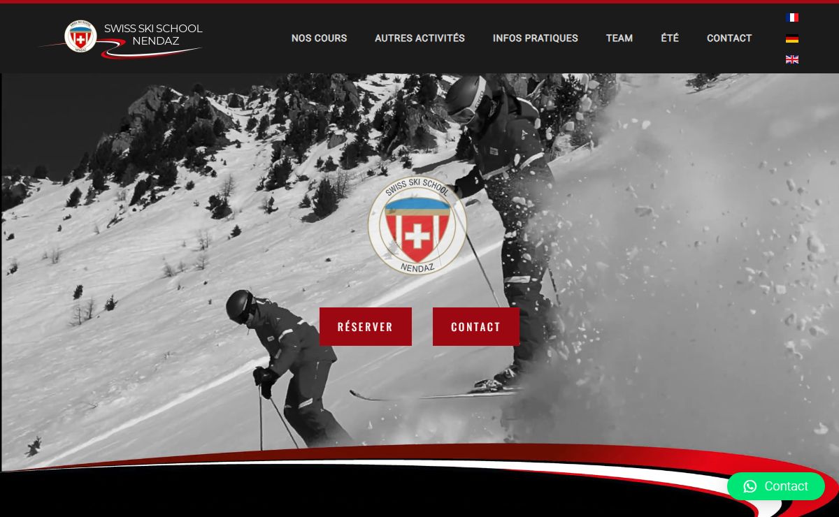 Ecole Suisse de ski Nendaz - Valais - Suisse - Accueil