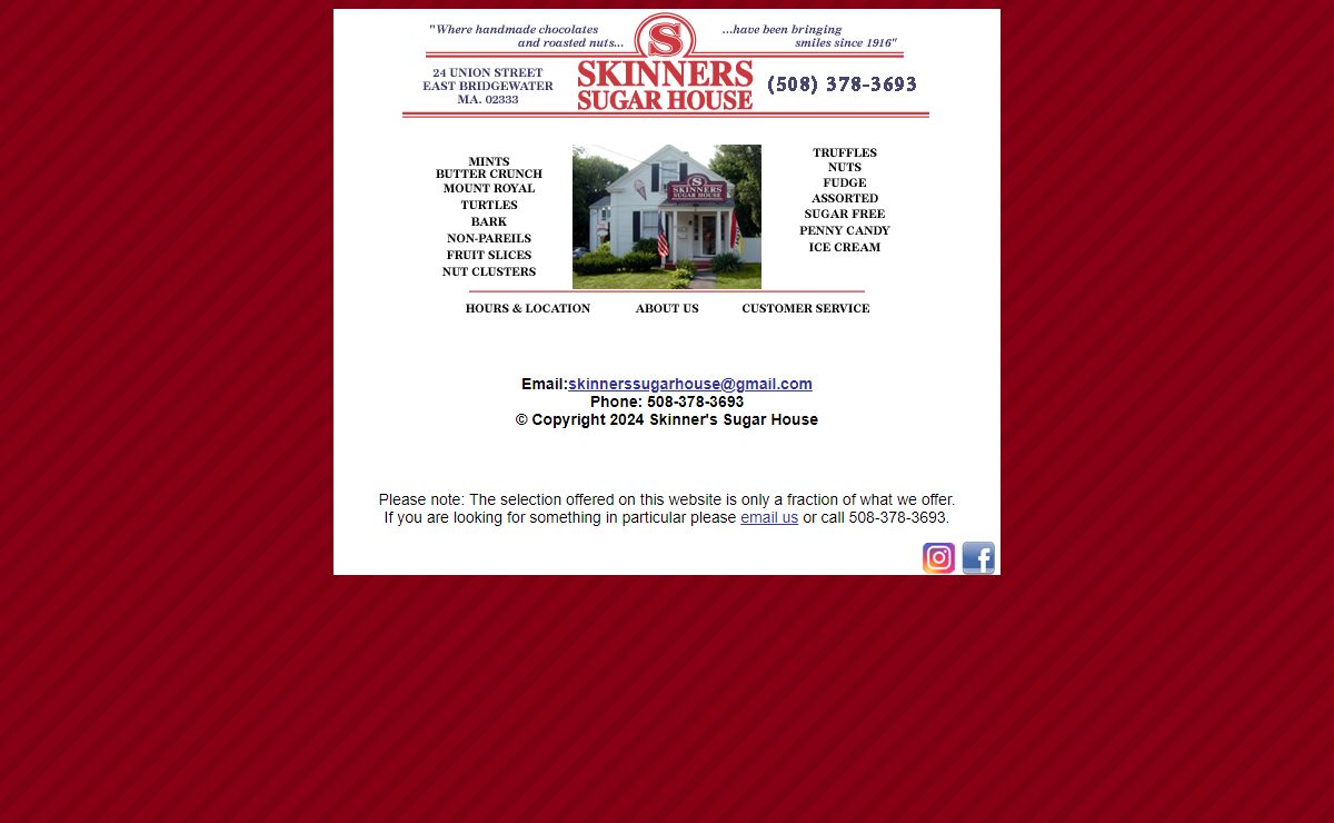 Skinner's Sugar House - Home Page - skinnerssugarhouse.com