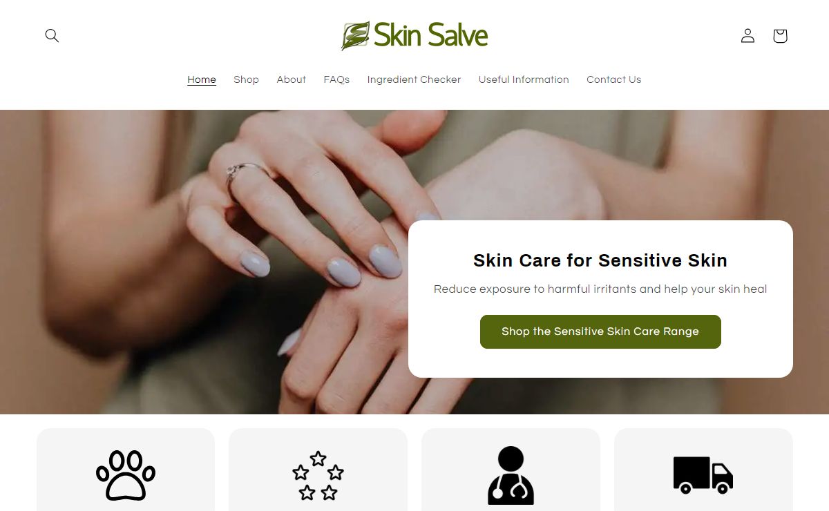 Skin Salve - treatment for dry and sensitive skin conditions