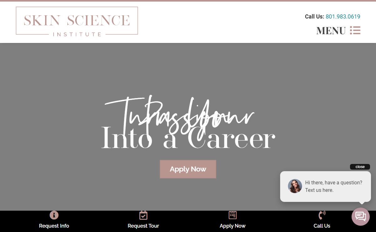 Esthetician & Skincare Beauty School in Utah