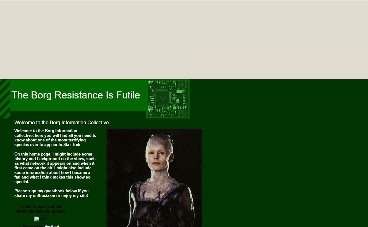 The Borg Resistance Is Futile