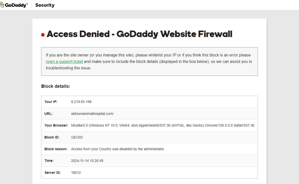 GoDaddy Security - Access Denied