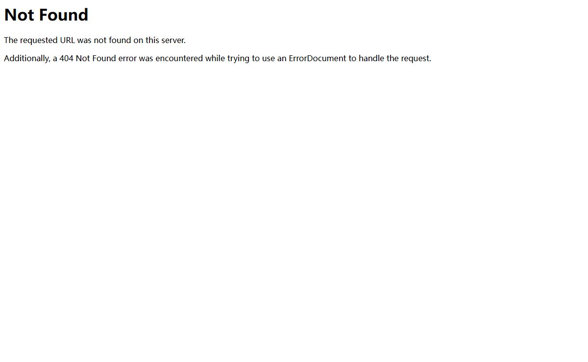 404 Not Found