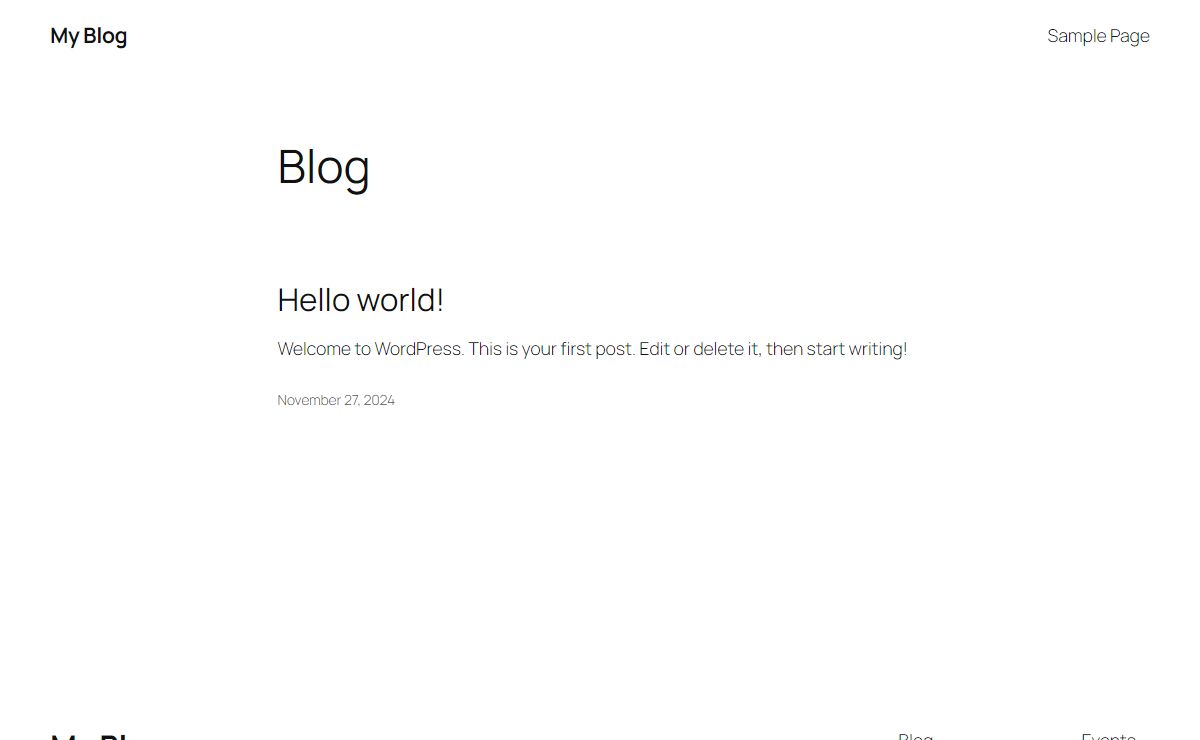 My Blog – My WordPress Blog