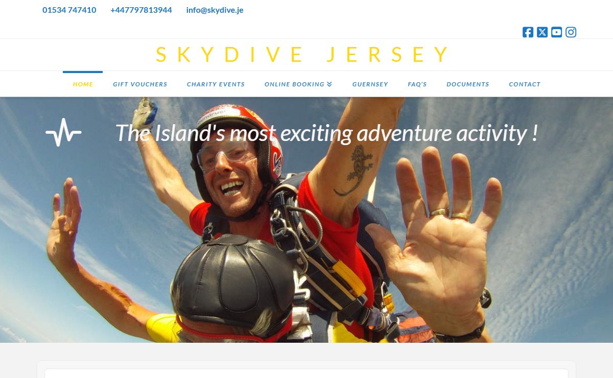 Skydive Jersey | Skydiving in Jersey