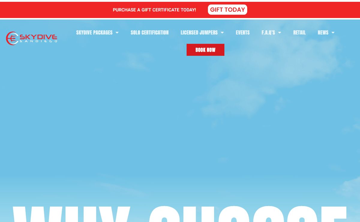Skydiving San Diego | Skydiving Lessons & Adventures