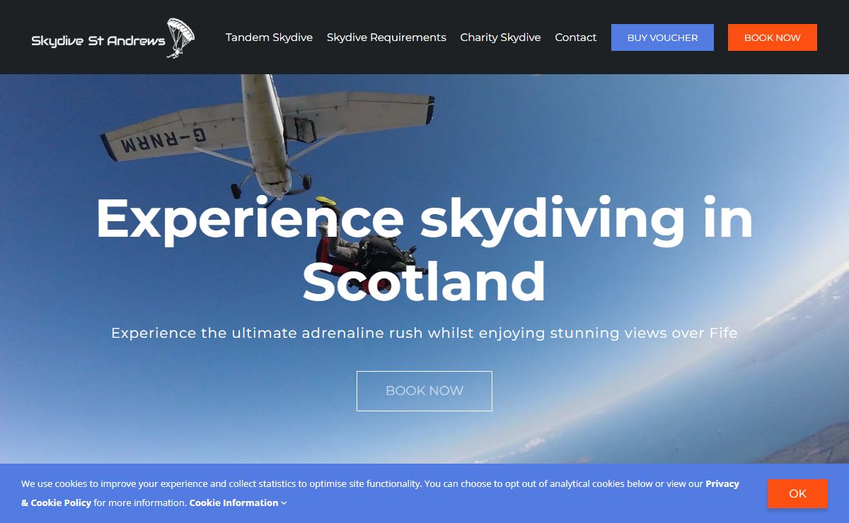 Skydive St Andrews – Scotland's premier skydiving centre