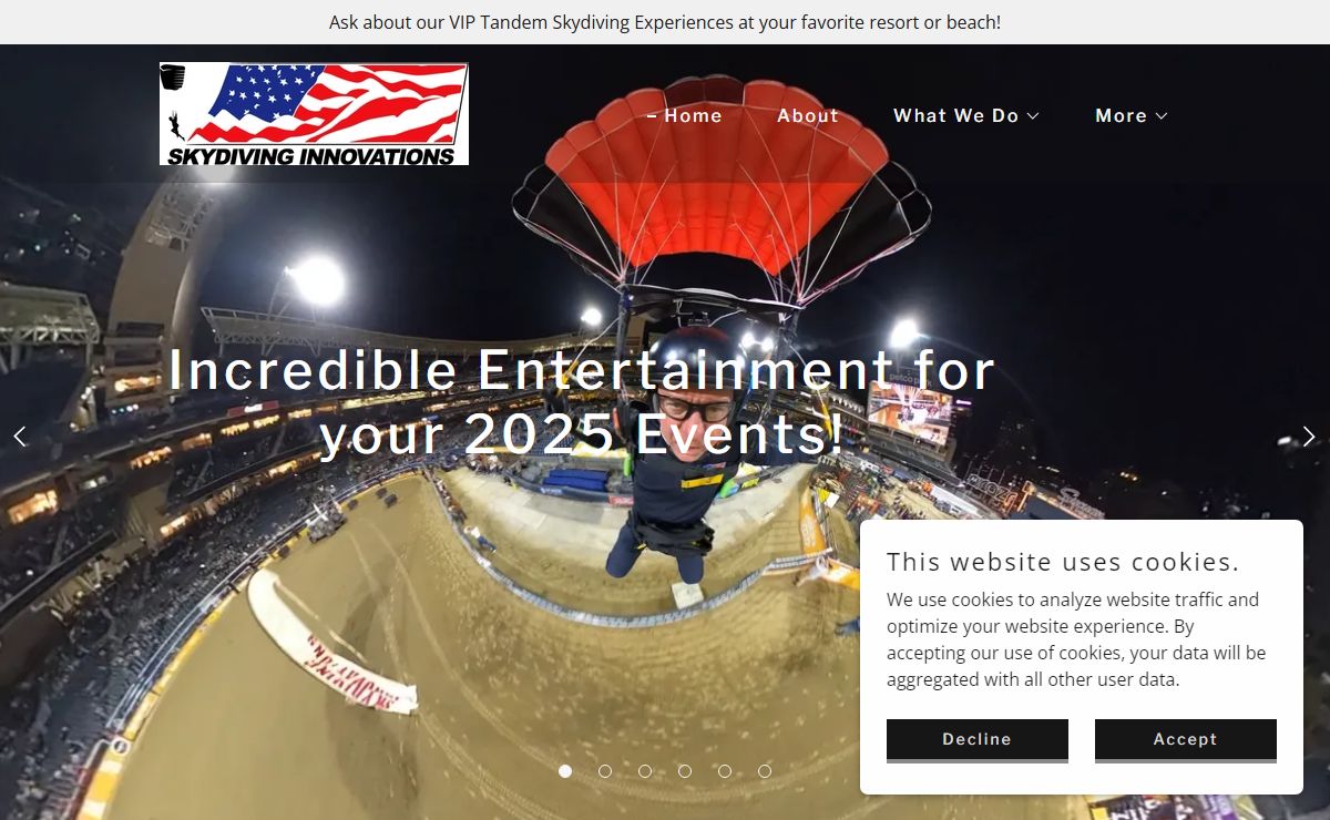 Skydiving Entertainment - Skydiving Innovations