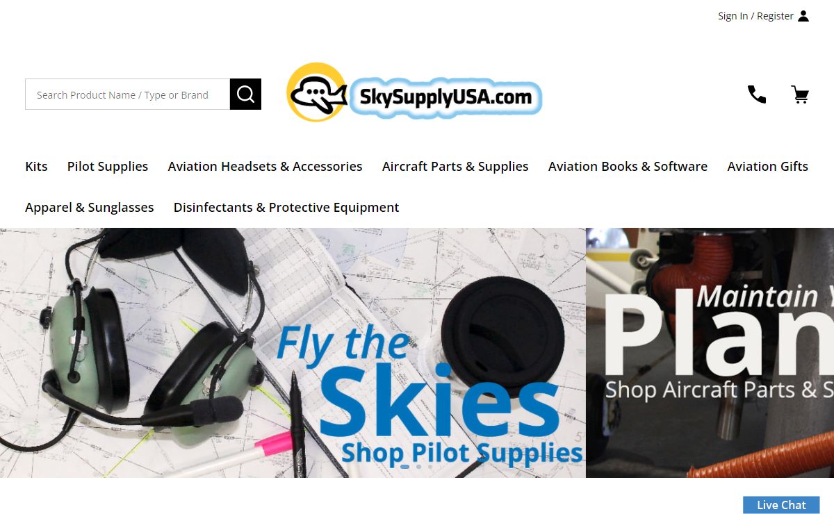 Pilot Supplies | Airplane Parts | Pilot Gifts - SkySupplyUSA