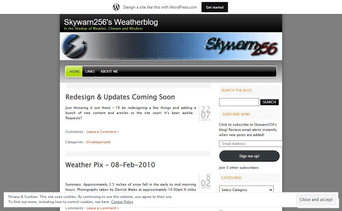 Skywarn256's Weatherblog | In the Shadow of Weather, Climate and Wisdom