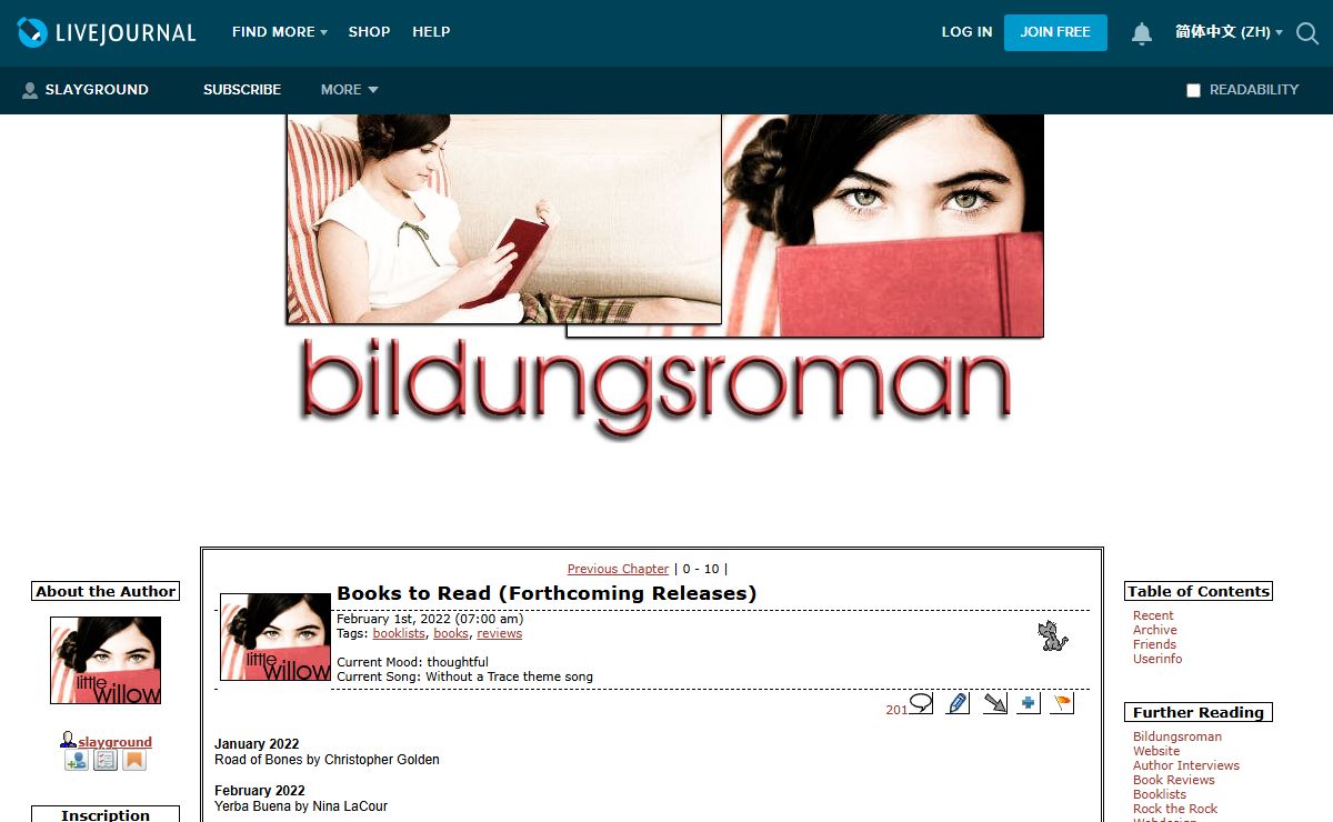 Bildungsroman — LiveJournal