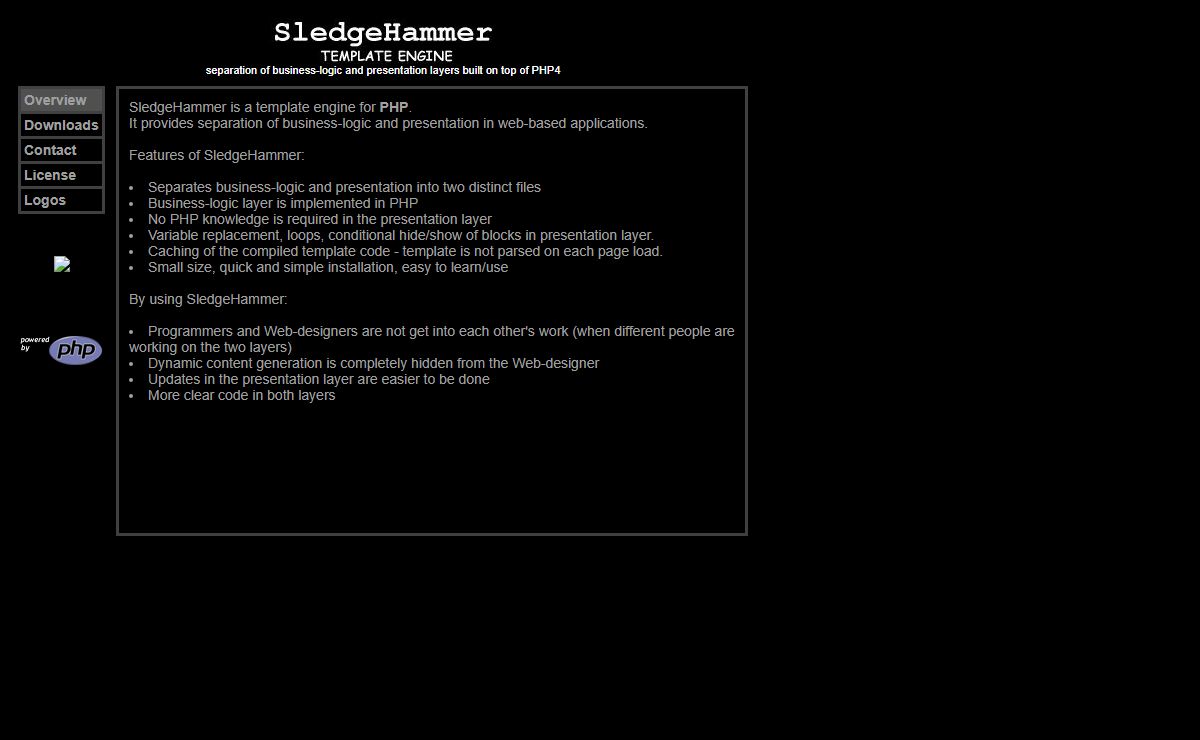 SledgeHammer - template engine
