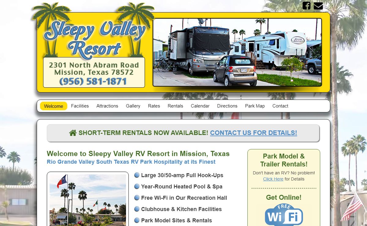 Rio Grande South Texas RV Park : Sleepy Valley Resort