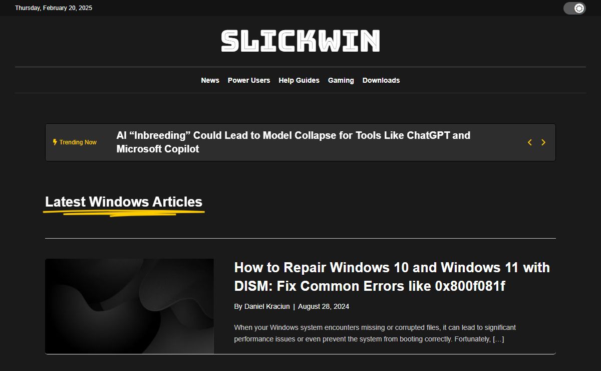 SlickWin - Windows and Microsoft News, Guides, and Tips