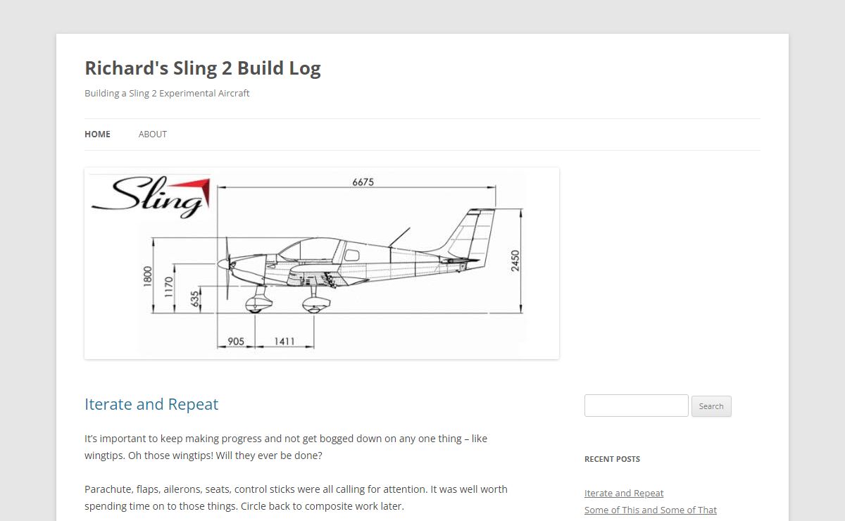 Richard's Sling 2 Build Log | Building a Sling 2 Experimental Aircraft