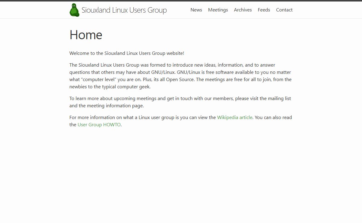 Home | Siouxland Linux Users Group