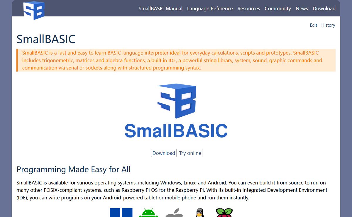 SmallBASIC | one more basic