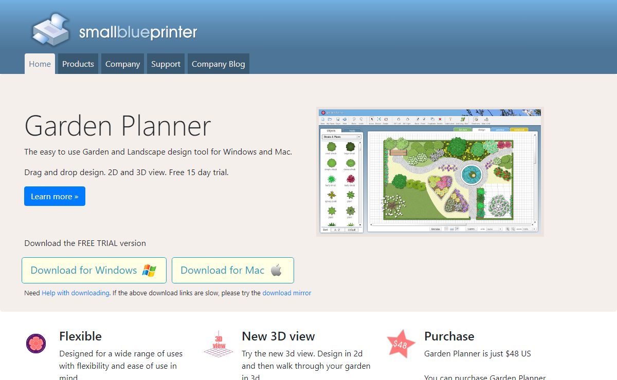 smallblueprinter.com home of Garden Planner