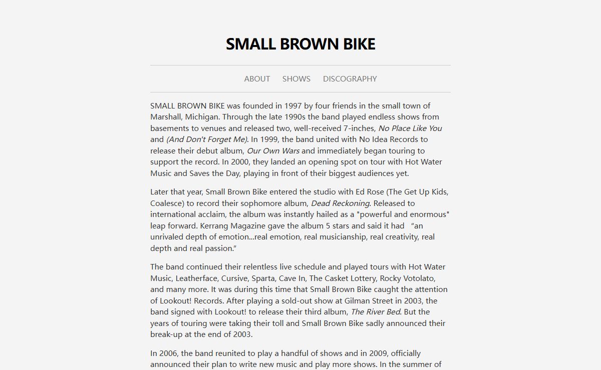 Small Brown Bike