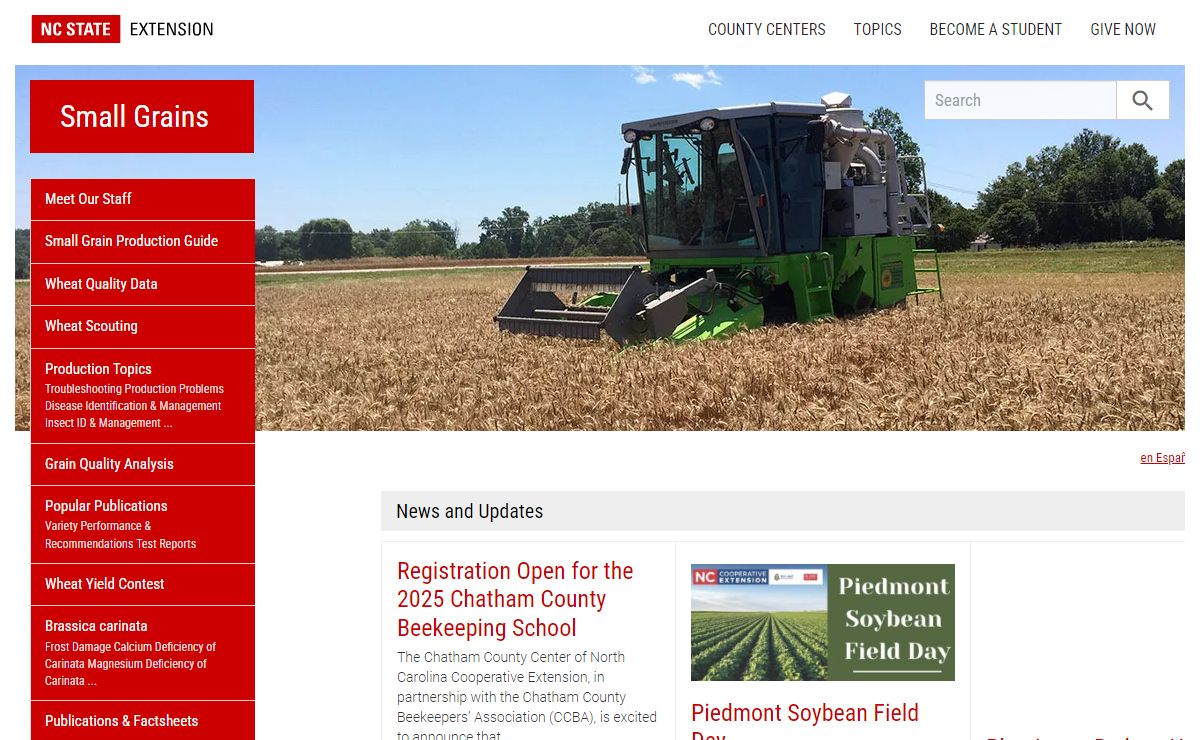 Small Grains | NC State Extension