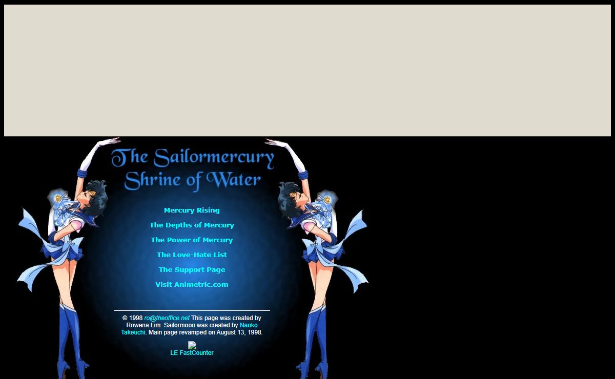 The Sailormercury Shrine of Water