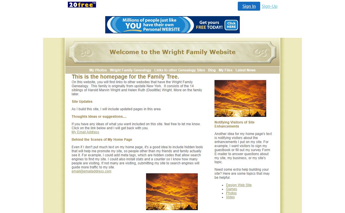 Wright Family Genealogy